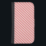 Capa Carteira Para Samsung Galaxy S4 Cayenne & White Houndstooth Samsung Wallet Case<br><div class="desc">O caso da Wallet da Samsung é o acessório perfeito para qualquer equipamento.</div>