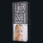 Capa Carteira Para Samsung Galaxy S5 Chalkboard Etching Word Colage solteiro Foto<br><div class="desc">Melhore a aparência do seu Samsung Galaxy S5 com nosso exclusivo Chalkboard Etching Word Collage Photo Wallet Case. Este belo caso combina o encanto nostálgico de um quadro com o apelo moderno de uma palavra colagem. A jornada começa com a palavra "abençoado", e se espirala em um encantador conjunto de...</div>