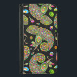 Capa Carteira Para Samsung Galaxy S5 Chameleon Psychedelic Fantasy<br><div class="desc">Um incrível Camaleão Abstrato fez na Arte Gráfica Vetor,  criando primeiro as gotas coloridas e psicodélicas e os elementos dos círculos,  e depois montando-os para compor a forma de Chameleon. Copyright BluedarkArt.</div>