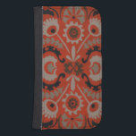 Capa Carteira Para Samsung Galaxy S4 Cinnabar Suzani I<br><div class="desc">Home Décor</div>