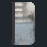Capa Carteira Para Samsung Galaxy S4 Cinza abstrato e pintura azul<br><div class="desc">Uma cinza de abstrato de Jennifer Goldberger e uma pintura azul. Parece um dia nublado que pode se transformar em uma tempestade. Se você ama arte moderna então esta é a impressão para você. Pegue uma hoje!</div>