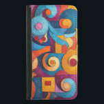 Capa Carteira Para Samsung Galaxy S5 Colorcubo 4<br><div class="desc">Cores simples através da lente fragmentada do Cubismo.</div>