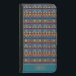 Capa Carteira Para Samsung Galaxy S5 Doador Faux Knit Pattern Classic Sober com nome<br><div class="desc">Suéter Padrão Clássico Sober com Nome</div>