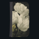 Capa Carteira Para Samsung Galaxy S4 Estudo de um Peony<br><div class="desc">Eu tirei uma série de fotografias das flores do meu Jardim,  e criei minhas obras de Arte,  este é o meu Estudo estilizado de um Peony.</div>