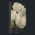 Capa Carteira Para Samsung Galaxy S4 Estudo de um Peony<br><div class="desc">Eu tirei uma série de fotografias das flores do meu Jardim,  e criei minhas obras de Arte,  este é o meu Estudo estilizado de um Peony.</div>