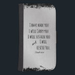 Capa Carteira Para Samsung Galaxy S4 Eu fiz você, eu vou te carregar a Bíblia Verse<br><div class="desc">Eu fiz você,  eu vou carregar você Bíblia capas Versas,  capas,  presentes. Inspiração reconfortante e encorajadora escritura de Isaiah com um belo fundo oceânico de praia aqua (filtro de retrô aplicado). Alguns itens apresentam o verso bíblia sozinho com fundos metálicos falsos prateados.</div>