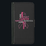 Capa Carteira Para Samsung Galaxy S5 Faith Hope ama Consciência do Cancer da Mama<br><div class="desc">Saber sobre o Cancer da Mama Borboleta Ideia perfeita para o tratamento do Cancer da Mama,  vestuário para o câncer da mama,  fantasia de Mês de consciência do câncer de mama,  Doença,  Cancer,  Dia do Cancer,  cancer da Mama,  guerreiro do cancer da Mama,  Fita rosa</div>
