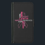 Capa Carteira Para Samsung Galaxy S5 Faith Hope ama Consciência do Cancer da Mama<br><div class="desc">Saber sobre o Cancer da Mama Borboleta Ideia perfeita para o tratamento do Cancer da Mama,  vestuário para o câncer da mama,  fantasia de Mês de consciência do câncer de mama,  Doença,  Cancer,  Dia do Cancer,  cancer da Mama,  guerreiro do cancer da Mama,  Fita rosa</div>