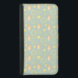 Capa Carteira Para Samsung Galaxy S5 fatia de limão e padrão de gatos<br><div class="desc">fatia de limão e padrão de gatos</div>