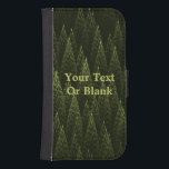 Capa Carteira Para Samsung Galaxy S4 Floresta de Conífer Fractal<br><div class="desc">Uma imagem fractal de tons verdes muito parecidos com uma floresta de coníferas.</div>