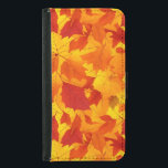 Capa Carteira Para Samsung Galaxy S5 Folhas ensolaradas do outono, design<br><div class="desc">Folhas ensolaradas do outono,  design</div>