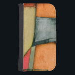 Capa Carteira Para Samsung Galaxy S4 Formas Geométricas Coloridas Contemporâneas<br><div class="desc">Esta pintura contemporânea de Jennifer Goldberger é cheio de formas geométricas coloridas. O estilo da obra faz parecer que ela foi tecida em diferentes pedaços de tecido. Peça sua cópia desta peça hoje!</div>