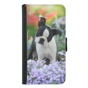 Capa Carteira Para Samsung Galaxy S5 Foto animal do filhote de cachorro bonito do cão
