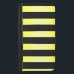 Capa Carteira Para Samsung Galaxy S5 Galaxy S5 Wallet Case (Bumblebee) Stripes<br><div class="desc">Stripes desbotadas pretas e amarelas na Capa de telefone celular. Disponível para todos os telefones</div>