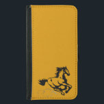 Capa Carteira Para Samsung Galaxy S5 Galloping Horse Selvagem e Livre<br><div class="desc">Uma ilustração fantástica de um cavalo galopante. Este cavalo é um ouro castanho-castanho-castanho com um homem preto e cauda. Ele pode ser visto galopando rápido com nuvens de poeira sendo chutadas pelos calcanhares. Seu homem e sua cauda voando na brisa. Excelente para amantes de cavalos.</div>