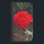 Capa Carteira Para Samsung Galaxy S4 Gerânio de beleza<br><div class="desc">Esta capa de telefone com um belo gerânio vermelho é perfeita para qualquer um que ama flores em busca de uma maneira única de mostrar amor por qualquer coisa floral.</div>