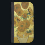 Capa Carteira Para Samsung Galaxy S4 Girassóis de Vincent van Gogh |, 1888<br><div class="desc">Número de coleção da imagem:  BAL970 girassóis,  1888 (óleo em canvas). Gogh,  óleos da camionete de Vincent 1853-90) (em canvas. National Gallery,  Londres,  Reino Unido.  1888</div>