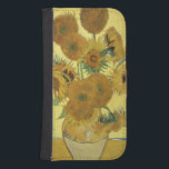 Capa Carteira Para Samsung Galaxy S4 Girassóis de Vincent van Gogh |, 1888<br><div class="desc">Número de coleção da imagem:  BAL970 girassóis,  1888 (óleo em canvas). Gogh,  óleos da camionete de Vincent 1853-90) (em canvas. National Gallery,  Londres,  Reino Unido.  1888</div>