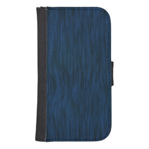 Capa Carteira Para Samsung Galaxy S4 Graça De Madeira Profundamente Azul