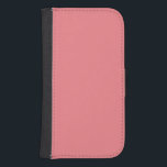 Capa Carteira Para Samsung Galaxy S4 Hex #F1838A, Caixa de Wallet de Coral Claro<br><div class="desc">Wallet Case</div>