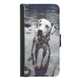 Capa Carteira Para Samsung Galaxy S5 Imagem de Cão de Carregamento de Foto de Amigo de