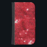 Capa Carteira Para Samsung Galaxy S4 Imagem de Padrão de Sequência Vermelha Faux<br><div class="desc">Na *I got Your Back(ground)* Store, você encontrará um fundo decorativo de muitos tipos, pronto para adicionar seu texto ou foto pessoal! Clique na etiqueta - IGOTYOURBACK - listada abaixo ou visite esta loja para ver todas as categorias de produtos e designs disponíveis. Entre em contato comigo para obter informações...</div>