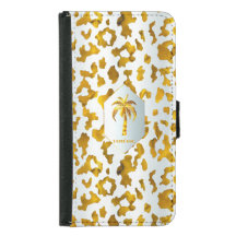 Impressão Dourada Leopardo Safari Chic