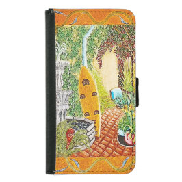 Capa Carteira Para Samsung Galaxy S5 Jardim do Surfista