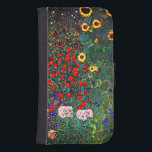 Capa Carteira Para Samsung Galaxy S4 Jardim Flor Gustav Klimt<br><div class="desc">Mala de Wallet da Samsung Galaxy que inclui o Jardim de Fazendas de pintura de óleo de Gustav Klimt com girassóis (1907). Um belo jardim de girassóis e belas flores azuis,  vermelhas,  roxas,  rosa e brancas. Um presente de excelente para fãs de Arte Nouveau e de Arte Austríaca.</div>