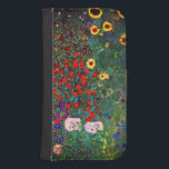 Capa Carteira Para Samsung Galaxy S4 Jardim Flor Gustav Klimt<br><div class="desc">Mala de Wallet da Samsung Galaxy que inclui o Jardim de Fazendas de pintura de óleo de Gustav Klimt com girassóis (1907). Um belo jardim de girassóis e belas flores azuis,  vermelhas,  roxas,  rosa e brancas. Um presente de excelente para fãs de Arte Nouveau e de Arte Austríaca.</div>