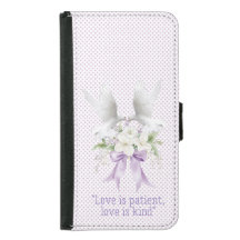 Laços Florais de Dots Mauve Cristãos Modernos