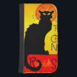 Capa Carteira Para Samsung Galaxy S4 Le Chat Noir Vintage<br><div class="desc">Samsung Galaxy Wallet Case com Théophile Alexandre Steinlen's poster Le Chat Noir (1896). Um lindo gato negro se senta ao lado do texto francês anunciando uma turnê de cabaré. Um presente de excelente para fãs de arte antiga e Art Nouveau.</div>