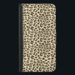 Capa Carteira Para Samsung Galaxy S5 Leopardo Imprime Brown<br><div class="desc">O padrão das formas de impressão leopardo sem costura é castanho.</div>