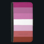 Capa Carteira Para Samsung Galaxy S5 Lésbica do Orgulho Lésbico de SlipperyJoe é a band<br><div class="desc">Lésbica do Orgulho Lésbico de SlipperyJoe bandeira feminina Lipstick tem tons roxos cor-de-rosa mulheres presentes artísticos gay LGBTQIA</div>