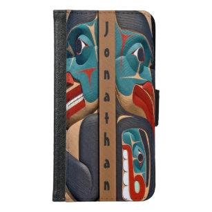 Capa Carteira Para Samsung Galaxy S6 Maleta Design do Pacífico Noroeste de Totem