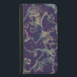 Capa Carteira Para Samsung Galaxy S5 Mármore azul e roxo<br><div class="desc">Mármore azul e roxo</div>