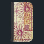 Capa Carteira Para Samsung Galaxy S4 Marsala Vintage, Francês, Tipografia, Dodô Flor<br><div class="desc">Marsala Vintage França Typografia Flower Doodle Decor Este efeito vintage design em Marsala é uma colagem da efemia francesa vintage,  que recebe um tratamento envelhecido e rabiscos florais de dahlia. Projetado por Designs de Lark</div>