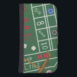 Capa Carteira Para Samsung Galaxy S4 Mesa de cassino com Chips e Dice<br><div class="desc">Certifique-se que Lady Luck esteja do seu lado com esta pintura de uma mesa de cacos por Chariklia Zarris. Os dados foram lançados e estão sendo coletados,  junto com as apostas de perda. Coloque esta ação cheia de impressão na sua parede hoje!</div>