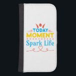 Capa Carteira Para Samsung Galaxy S4 Momento Atual, Espete A Vida<br><div class="desc">Além das Formas: Hoje Momento,  Estipule a Vida,  mensagens positivas com pessoas alegres,  flocos de neve,  e a essência da vida com amor e abraçando o presente com um futuro movido pelo amor e pela positividade.</div>
