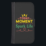 Capa Carteira Para Samsung Galaxy S4 Momento Atual, Espete A Vida<br><div class="desc">Além das Formas: Hoje Momento,  Estipule a Vida,  mensagens positivas com pessoas alegres,  flocos de neve,  e a essência da vida com amor e abraçando o presente com um futuro movido pelo amor e pela positividade.</div>