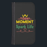 Capa Carteira Para Samsung Galaxy S4 Momento Atual, Espete A Vida<br><div class="desc">Além das Formas: Hoje Momento,  Estipule a Vida,  mensagens positivas com pessoas alegres,  flocos de neve,  e a essência da vida com amor e abraçando o presente com um futuro movido pelo amor e pela positividade.</div>