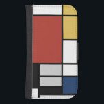 Capa Carteira Para Samsung Galaxy S4 Mondrian Painting Red Plane Yellow Black Cinza Blu<br><div class="desc">Composição com Plano Vermelho Grande, Amarelo, Preto, Cinza e Mondrian Piet Azul começou a criar as pinturas definitivas de abstrato no 1920 pelo qual ele é mais conhecido. Ele manteve sua paleta limitada ao branco, preto e cinza além das três cores primárias, vermelho, amarelo e azul. Suas composições construídas a...</div>