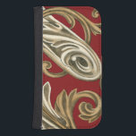 Capa Carteira Para Samsung Galaxy S4 Motif Botânico Elegante com Folhagem Tan<br><div class="desc">Um original de Ethan Harper que apresenta uma folhagem de cor vermelha. Este elegante motivo botânico seria um presente de excelente para qualquer um que desfruta de cores audaciosas!</div>