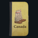 Capa Carteira Para Samsung Galaxy S4 Mukluks<br><div class="desc">Meu par favorito de pastilhas e texto lendo "Canadá" sobrepôs-se a um fundo de couro braintan. Muito superior às botas normais de inverno, um bom par de bolinhos, e meias grossas, manterão seus pés bonitos e torrados, não importa o quão frio esteja. Eles mantêm meus pés aquecidos mesmo a temperaturas...</div>