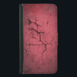 Capa Carteira Para Samsung Galaxy S5 Muro rachado Vermelho com abstrato Textura<br><div class="desc">Um design abstrato. Textura colorida de argila vermelha que se parece com uma antiga parede meteorológica com muitas fissuras ao longo de sua superfície.</div>