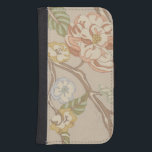 Capa Carteira Para Samsung Galaxy S4 Organza Decrativa Chintz Floral Design<br><div class="desc">Um design floral decorativo,  as cores pálidas oferecem uma beleza muda sem tirar nenhum poder desta peça. Segure-o no seu quarto,  na sua sala,  ou em qualquer quarto. Você não pode errar com esta compra!</div>