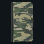 Capa Carteira Para Samsung Galaxy S5 Padrão de Camuflagem Militar Verde<br><div class="desc">Você pode personalizá-lo!</div>