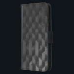 Capa Carteira Para Samsung Galaxy S5 padrão geométrico preto<br><div class="desc">Um padrão geométrico preto é um design caracterizado pelo uso de cores pretas e formas geométricas.</div>