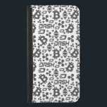 Capa Carteira Para Samsung Galaxy S5 Padrão Preto e Branco da Criptomoeda<br><div class="desc">Esta design é para todos que amam trocar ações,  opções,  futuros ou forex.</div>