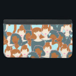 Capa Carteira Para Samsung Galaxy S5 Padrão sem costura com garotas negras e brancas<br><div class="desc">Padrão sem costura com retratos abstrato de glamour de garotas brancas e pretas bonitas</div>